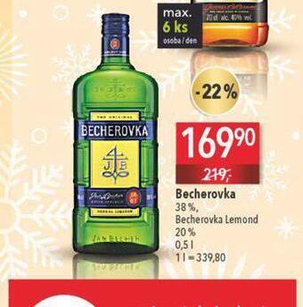 Globus Becherovka nabídka