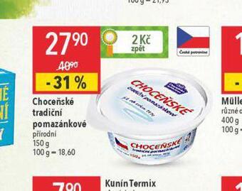 Globus Choceňské tradiční pomazánkové nabídka