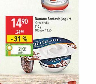 Globus Danone fantasia jogurt nabídka
