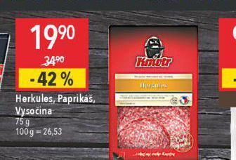 Globus Paprikáš nabídka