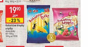 Globus Kukuřičné křupky a tyčky nabídka
