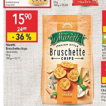 Globus Maretti bruschette chips nabídka