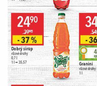Globus Dobrý sirup nabídka