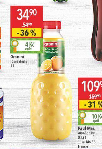 Globus Granini nabídka