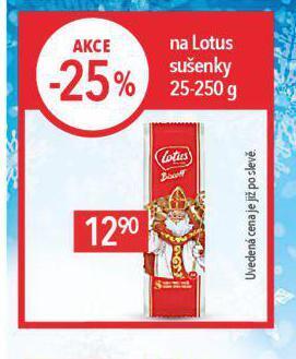 Globus Lotus sušenky nabídka