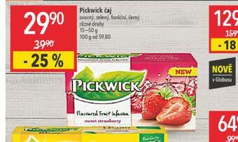 Globus Pickwick čaj nabídka