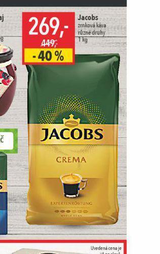 Globus Jacobs zrnková káva nabídka
