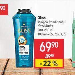 Globus Gliss šampon, kondicioner nabídka