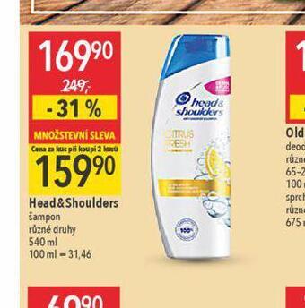 Globus Head&shoulders šampon nabídka