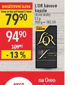 Globus L´or kávové kapsle nabídka