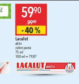 Globus Lacalut aktiv zubní pasta nabídka