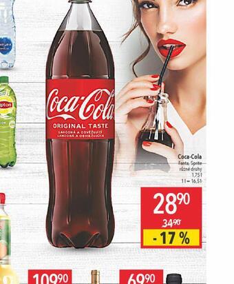 Globus Coca cola, fanta, sprite nabídka