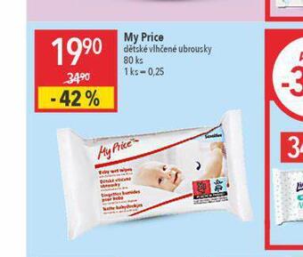 Globus My price dětské vlhčené ubrousky nabídka