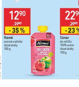 Globus Hamé ovocná svačinka nabídka