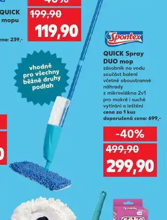 Kaufland Quick spray duo mop nabídka
