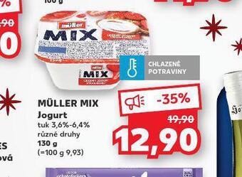 Kaufland Müller mix jogurt nabídka