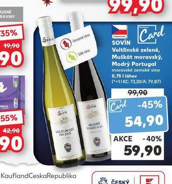 Kaufland Sovín muškát moravský nabídka