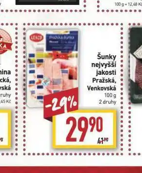 Billa Venkovská šunka nabídka