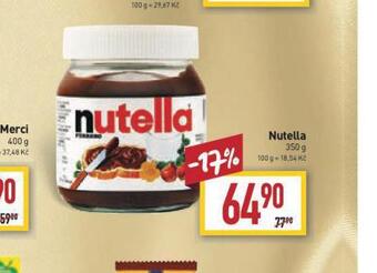 Billa Nutella nabídka
