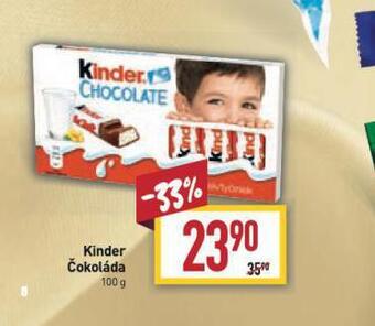 Billa Kinder čokoláda nabídka