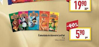 Billa Čokoláda království zvířat nabídka