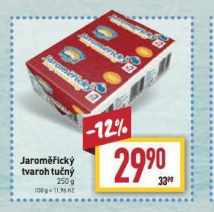 Billa Jaroměřický tvaroh tučný nabídka