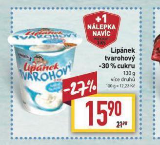 Billa Lipánek tvarohový -30% cukru nabídka