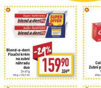 Billa Blend a dent fixační krém na zubní náhradu nabídka