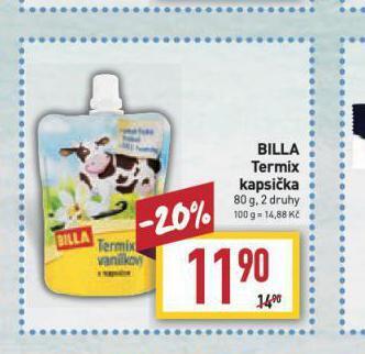 Billa Billa termix kapsička nabídka