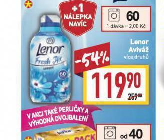 Billa Lenor aviváž nabídka