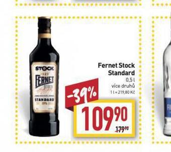 Billa Fernet stock standard nabídka