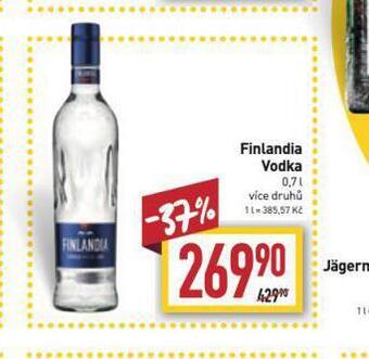 Billa Finlandia vodka nabídka