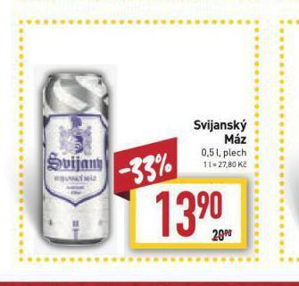 Billa Pivo svijanský máz nabídka