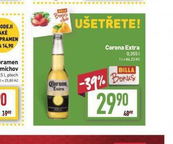 Billa Corona extra nabídka