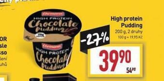 Billa High protein pudding nabídka