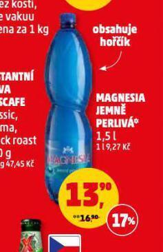 Penny Market Magnesia jemně perlivá nabídka