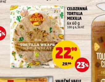 Penny Market Celozrnná tortilla mexilla nabídka