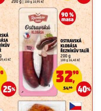 Penny Market Ostravská klobása nabídka