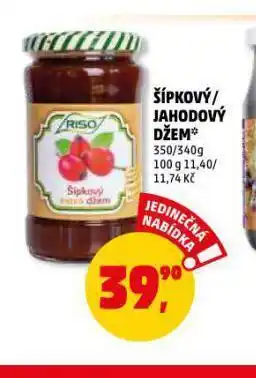 Penny Market Šípkový / jahodový džem nabídka
