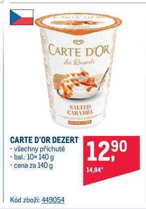 Makro Carte d'or dezert 140 g nabídka