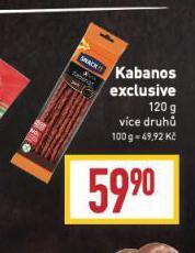 Billa Kabanos exclusive nabídka