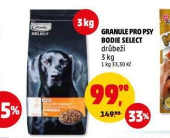 Penny Market Bodie select granule pro psy nabídka