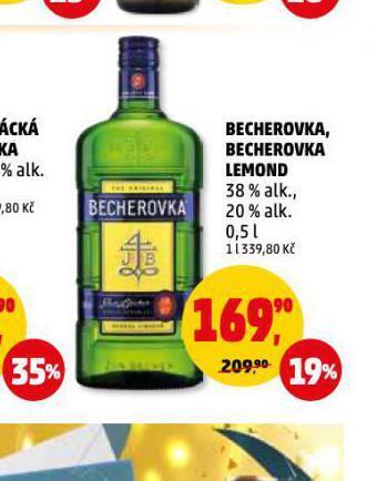 Penny Market Becherovka, becherovka lemond nabídka