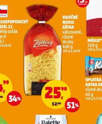 Penny Market Vaječné nudle zátka nabídka