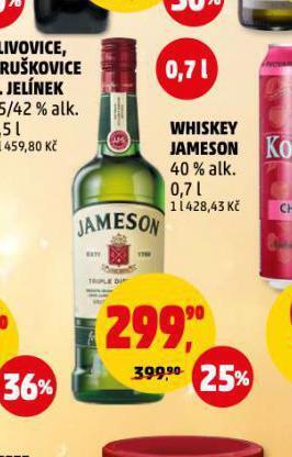 Penny Market Whiskey jameson nabídka
