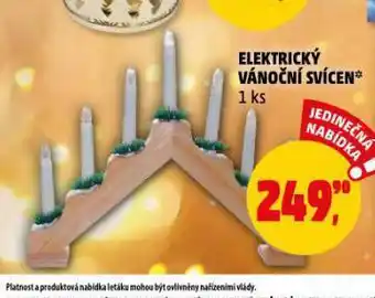 Penny Market Elektrický vánoční svícen nabídka