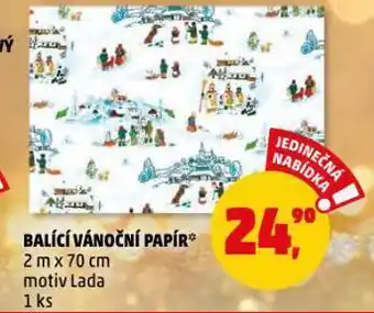 Penny Market Balící vánoční papír nabídka