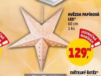 Penny Market Hvězda papírová led nabídka