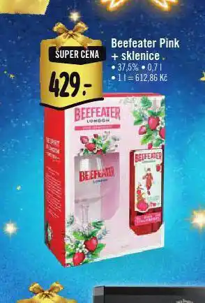 Jip Beefeater pink + sklenice nabídka