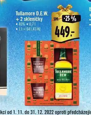Jip Tullamore d.e.w. + 2 skleničky nabídka
